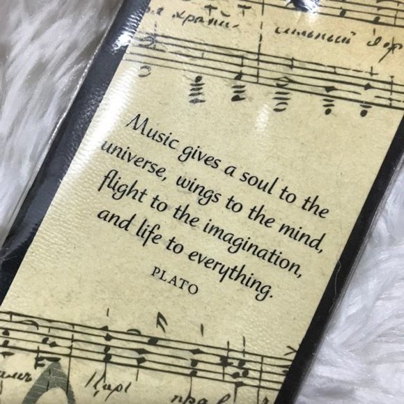 Peter Pauper Press Music Journal and Beaded Tassels Music Bookmark Set - Picture 9 of 12